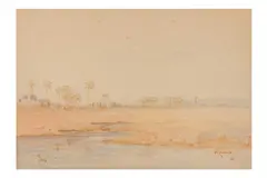 Untitled by J. Meredith, watercolour, offered Jul 2023