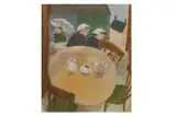 Untitled by Tessa Newcomb, oil on board, offered Jul 2023