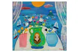 Untitled by Alan Furneaux, oil on canvas, offered Jul 2023