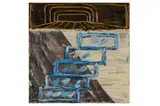 Untitled by Basil Beattie, oil & wax, offered Jul 2023