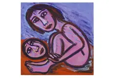 R.A. (BRITISH, b.1953) by Eileen Cooper, oil, offered Jul 2023