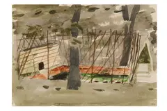 Untitled by Mary Newcomb, watercolour, offered Jul 2023