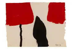 Untitled by Roger Hilton, gouache and charcoal, offered Jul 2023