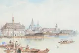 Council hall, constance by Myles Birket Foster, Pencil and watercolour heightened with white, offered May 2022