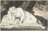 The penitant magdalen by Conrad Martin Metz, 1786, Pen, charcoal, ink and wash, offered May 2022