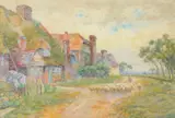 Untitled by Edith Williams, oil on board, offered May 2022