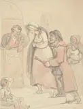 Destitute by Thomas Rowlandson, ink and washSigned, offered May 2022