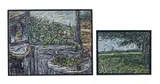 A room with a view by Claude Jonhanneau, 1980, oil, sold May 2022