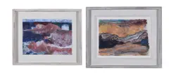 Waves and rocks by Dan Binden, Mixed media, offered May 2022