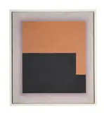 Abstract composition by Peter Haigh, oil, sold May 2022
