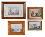 Parlour at windermere by Emma Kinder, Watercolour; English School, sold May 2022