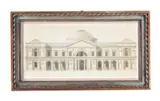 Design for the royal exchange building in dublin by Thomas Sandby, ink, sold May 2022