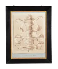 Architectural elements from the antique by Henry Bailey, watercolor, sold May 2022