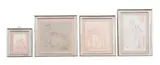 Studies of four women in interiors by William Hoare, drawing, sold May 2022