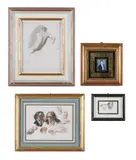 Studies of a gentleman and hands by Y Abraham Constantin, drawing, sold May 2022