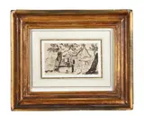 A cottage in wooded landscape by George Chinnery, drawing, sold May 2022