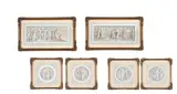 Six classical scenes from the old testament by Luigi Ademollo, ink, sold May 2022