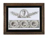 STUDY FOR NEO-CLASSICAL ORNAMENTSPen by Henry Bailey, 1835, ink and washSigned, sold May 2022