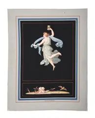 Twelve studies of sibyls after raphael sanzio's hours o by Felice Santolini, pencil, sold May 2022