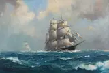 Young america by Derek G. M. Gardner, Oil on canvas, offered Apr 2022