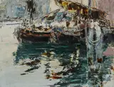 Chioggia by William Walcot, Oil on board, sold Apr 2022