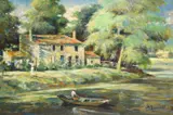 Marais de poitevin by Michael D'Aguilar, Oil on canvas, offered Apr 2022