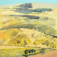 Landscape by David Firmstone, Oil on canvas, offered Apr 2022