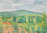 Views from the valley by Rupert Shephard, 1975, Oil and pencil on board, offered Apr 2022
