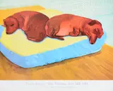 Dog painting 38 by David Hockney, oil, sold Apr 2022
