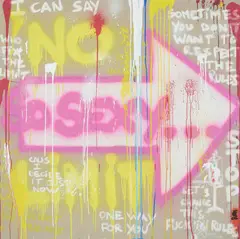 No limit ! by Deborah Sportes, Mixed media on canvas, offered Apr 2022