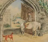 The messenger by George Henry Laporte, Watercolour and pencil heightened with white, offered Apr 2022