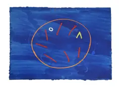 Untitled (blue) by Alistair Grant, Watercolour and gouache, offered Apr 2022