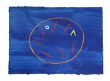 Untitled (blue) by Alistair Grant, Watercolour and gouache, offered Apr 2022