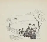 Miss carter came to meet mother by Helen Bradley, Pencil and ink, offered Apr 2022