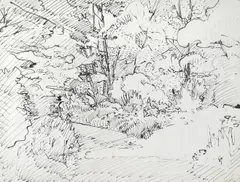 The glade by Harold Gilman, Pen and ink, offered Apr 2022