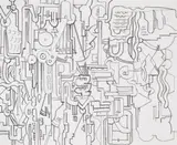 Untitled abstract ii by Eduardo Paolozzi, Pencil on sketchbook paper, offered Apr 2022