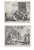 The invasion, or france and england by William Hogarth, print (other), sold Apr 2022