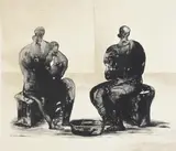 Untitled by Henry Moore, Lithograph printed in colours, sold Apr 2022