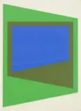 Untitled (blue & green) by Peter Hedegaard, Screenprint in colours, sold Apr 2022