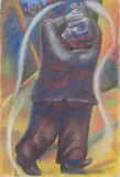 Dream catcher by Peter Howson, Pastel, offered Apr 2022