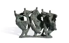 Hasidic dancers by Ernest Ullmann, Bronze, sold Apr 2022