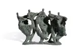 Hasidic dancers by Ernest Ullmann, Bronze, sold Apr 2022