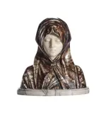 A sculpted alabaster bust of a lady by Gugielmo Pugi, sculpture, sold Apr 2022