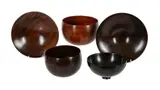 A group of three turned wood bowls by Bert Marsh, sculpture, sold Apr 2022