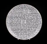 100% ARTChina plate, 2020, with artist's seal printed to base, produced for the SAINSBURY CENTRE, 22 x 22cm (8½ x 8½ in.) by Grayson Perry, sculpture, sold Apr 2022