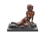 A patinated bronze model of a nude by Charlie Langton 'belle', BRONZE, sold Apr 2022
