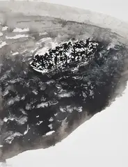 2019Ink by Maggi Hambling, 2019, acrylic and pencil, sold Mar 2022