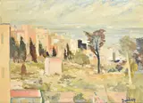 Storm blowing up: TangiersOil on canvasSigned (lower right) 56 x 76cm (22 x 29¾ in.)Painted in 1966 by Ronald Ossory Dunlop, 1966, oil, sold Mar 2022