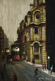 Cross StreetOil on boardSigned (lower right)26 x 17cm (10 x 6½ in.)Provenance:The Selwyn Demmy Collection by Arthur Delaney, oil, sold Mar 2022