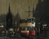 Albert Square by Arthur Delaney, oil, sold Mar 2022